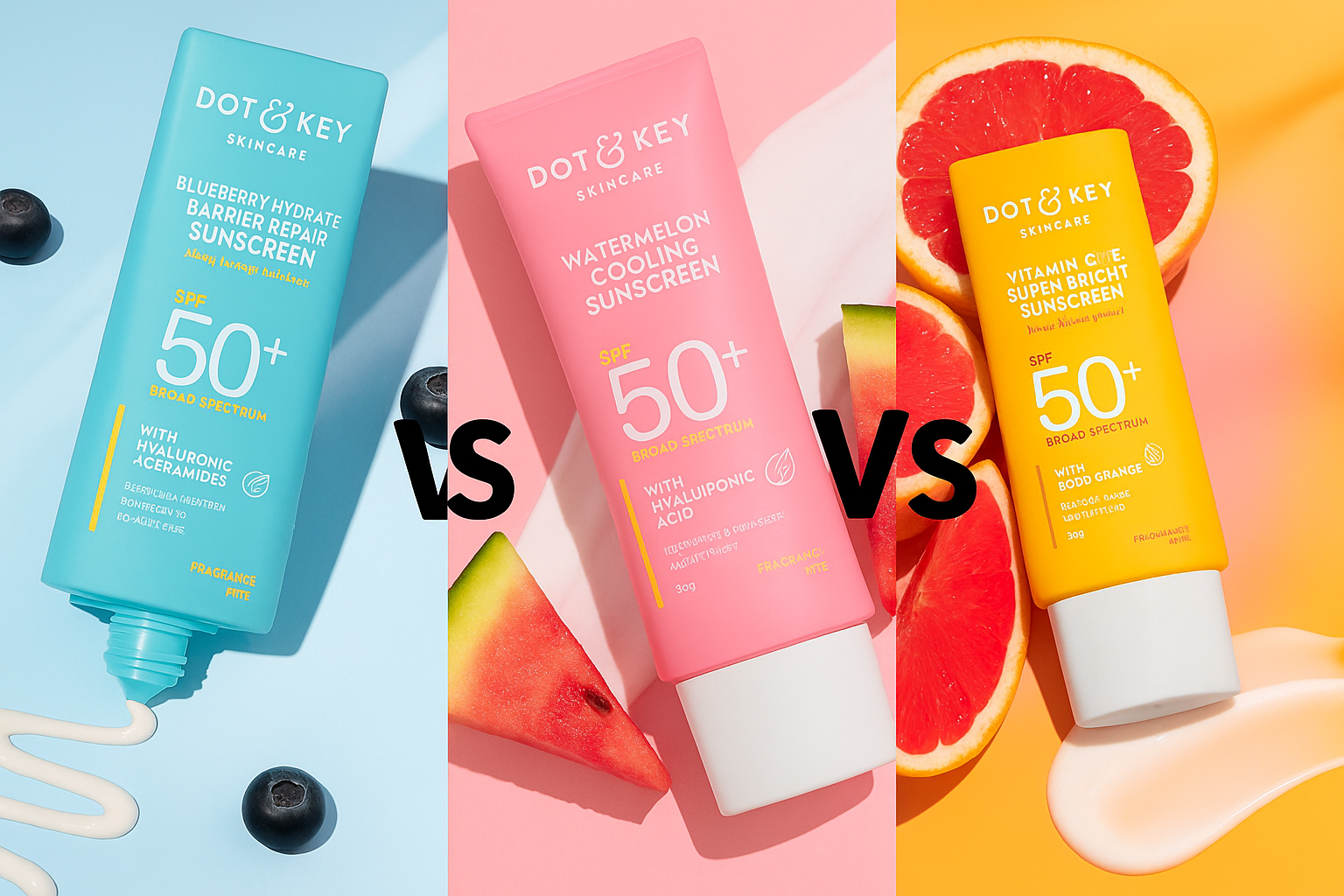 Dot & Key Sunscreen Comparison